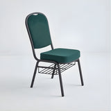 Stacking Church Chair (CSCC-30) - Green Fabric