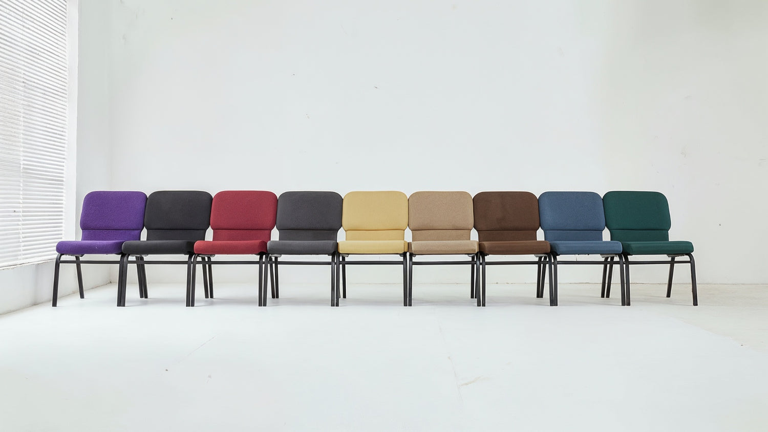 Church Chair (CC-53) - Purple Fabric