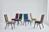 Banquet Stacking Chair (CS-35) - Burgundy Fabric