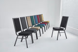 Banquet Stacking Chair (CS-35) - Burgundy Fabric
