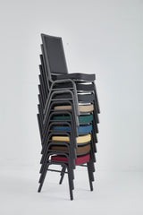Banquet Stacking Chair (CS-35) - Burgundy Fabric