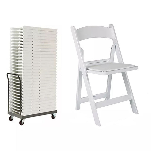 Folding chair - white  - direct chairs folded