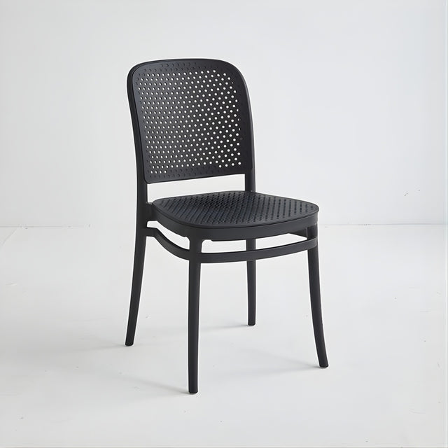 Stacking Restaurant Patio Chair (PC-130) - Black