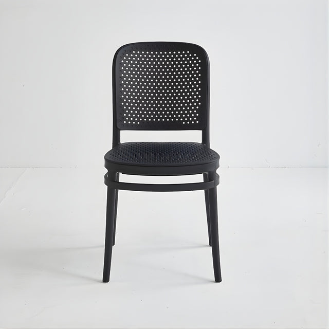Stacking Restaurant Patio Chair (PC-130) - Black