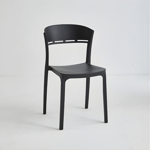 Stacking Restaurant Patio Chair (PC-133) - Black