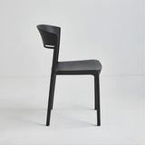 Stacking Restaurant Patio Chair (PC-133) - Black