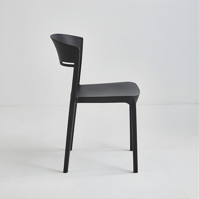 Stacking Restaurant Patio Chair (PC-133) - Black