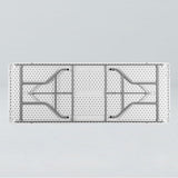 Folding banquet table 30" x 72" with sturdy steel legs and high-density polyethylene surface, designed for durability and convenience.