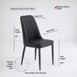 Restaurant Chair (C-64) - Black