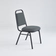Gray vinyl stacking chair CE-10 