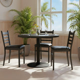 Restaurant Chair (C-59) - Black Vinyl