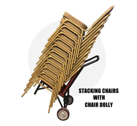 Two wheels chair dolly (DC-2W) - vertical - DirectChairs