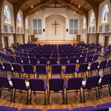 Church Chair (CC-53) - Purple Fabric